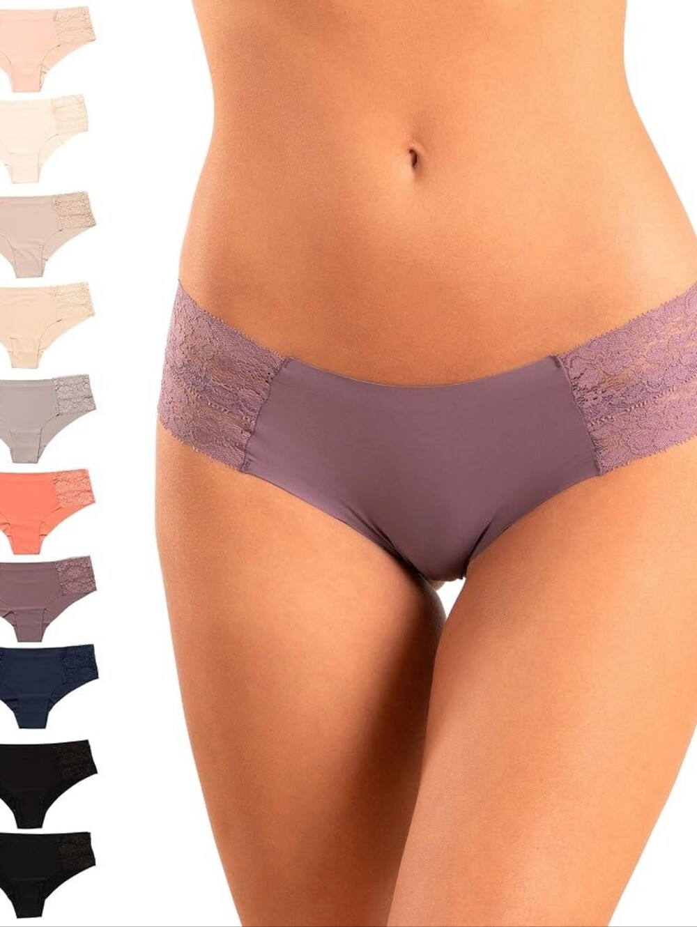 Pretty Sweet  Women 10 Pc Laser Cut Bikini Cheeky Hipster Panties M Underwear